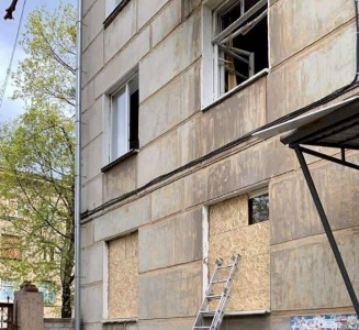 Заделка окон после взрывов